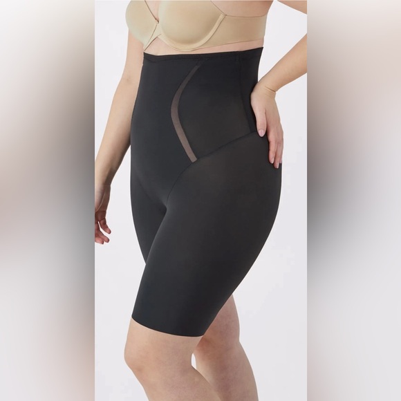 Maidenform High Waist Thigh Slimmer Shapewear black Size S NWT - Picture 3 of 10